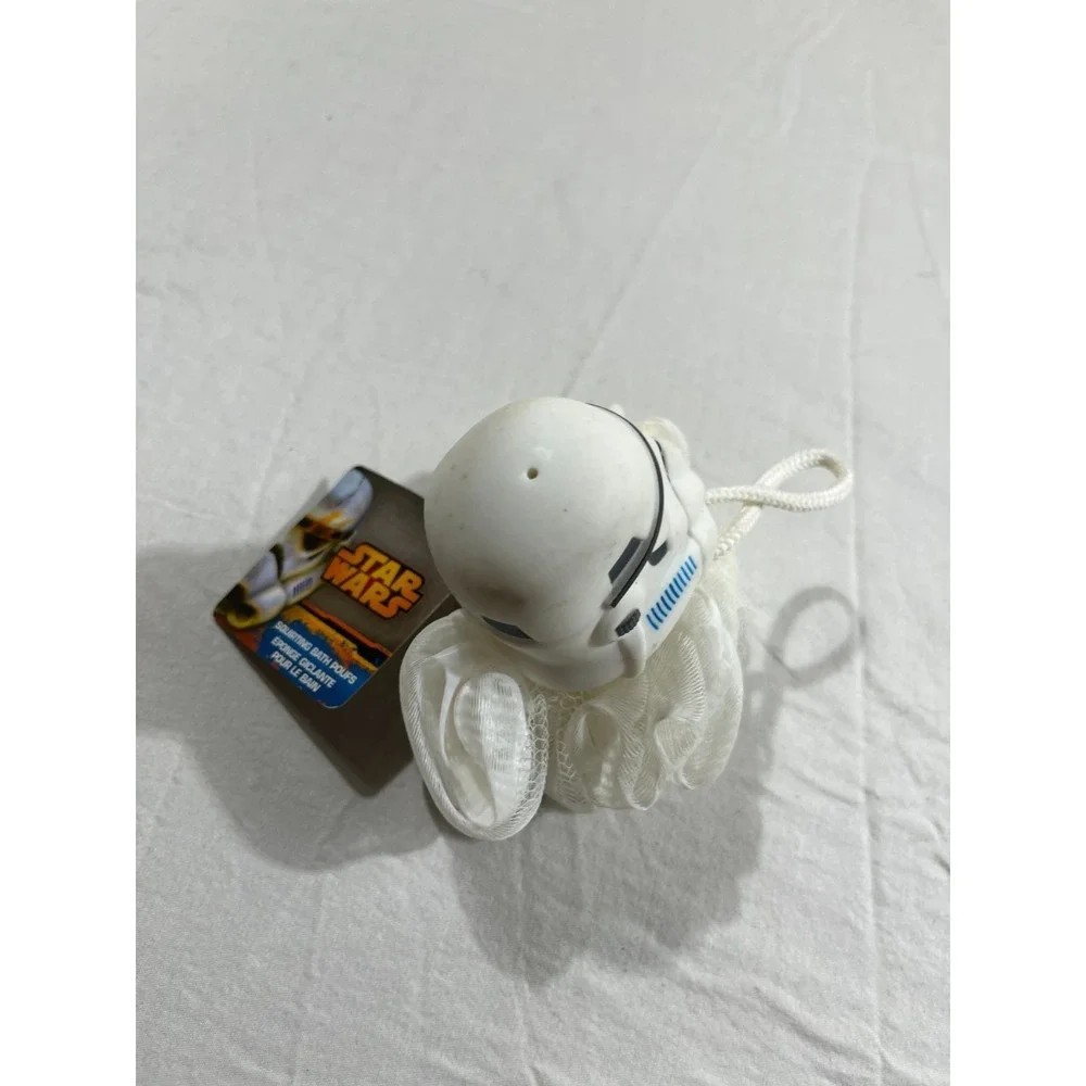 Star Wars Stormtrooper Squirting Bath Pouf Mesh Loofah Disney FunCare NWT